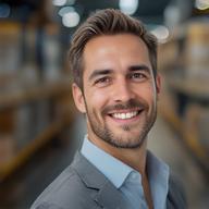 Retrato de Clavel Primomo en un depósito de distribución mayorista